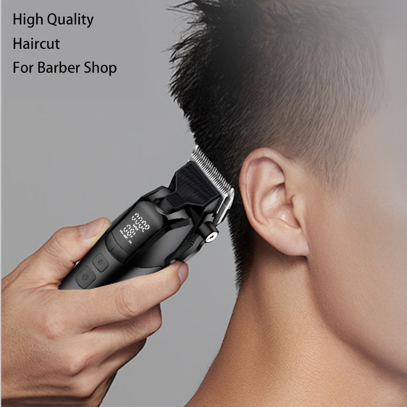 Kemei KM-1858 Professional Hair Clipper DLC Blade bilan - Katta quvvat, yuqori tezlik, USB bilan quvvatlanadigan, ko'p uslubdagi taroq qo'shimchalari, erkaklar uchun ideal sovg'a