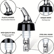 4-Pack Automatic Wine Pourer Spout for Spirits Cocktails Beverages