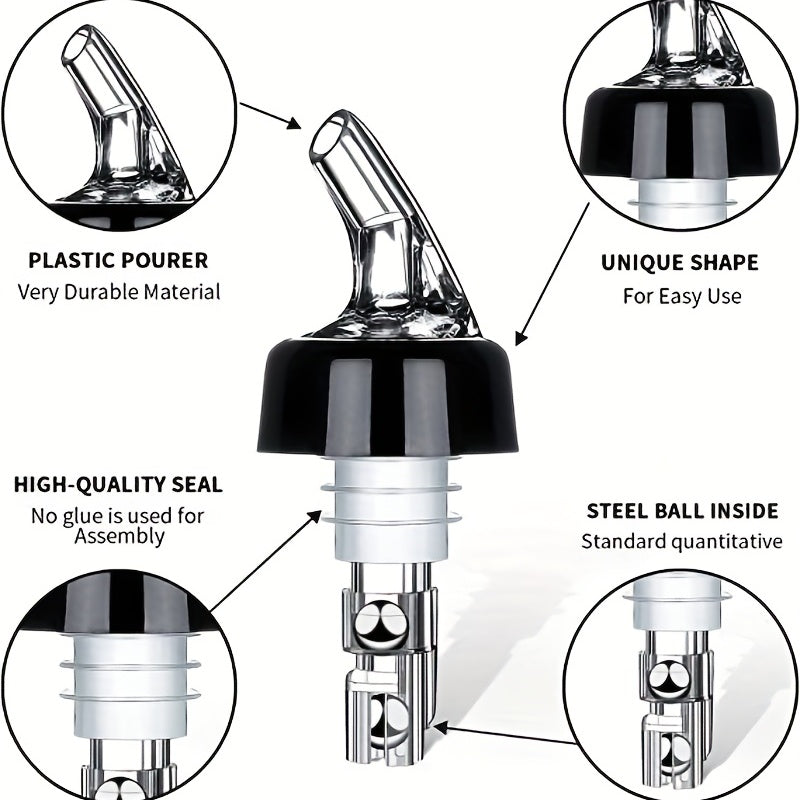 4-Pack Automatic Wine Pourer Spout for Spirits Cocktails Beverages