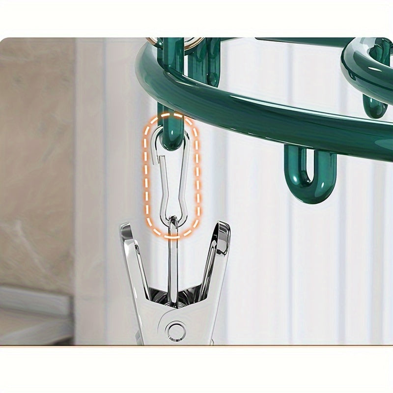 Juego de pinzas de ropa de acero inoxidable para secar calcetines, ropa interior, zapatos, multi-clip