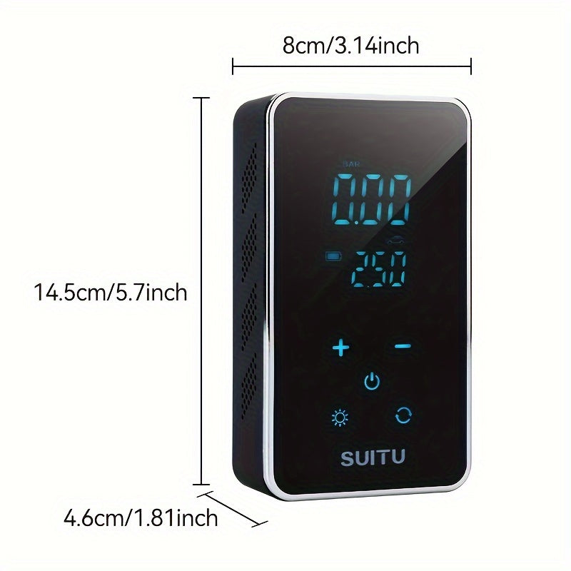 Portable Electric Tire Inflator Air Compressor 150 PSI Cordless Touch Screen