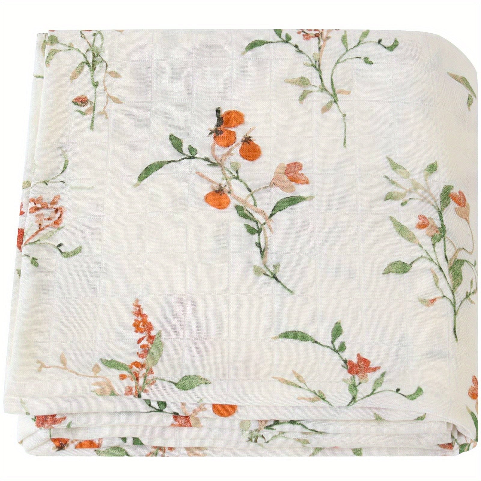 Muslin Gauze Baby Towel Wrap with Bamboo Cotton Fabric for Newborns and Toddlers