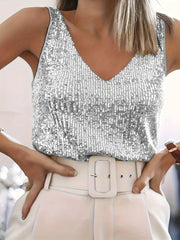 Plus Size Women's Cotton Tank Top Casual Sleeveless Top