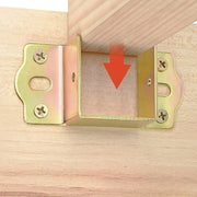 28-Piece Bed Corner Brackets and Screws for Wooden Furniture Support