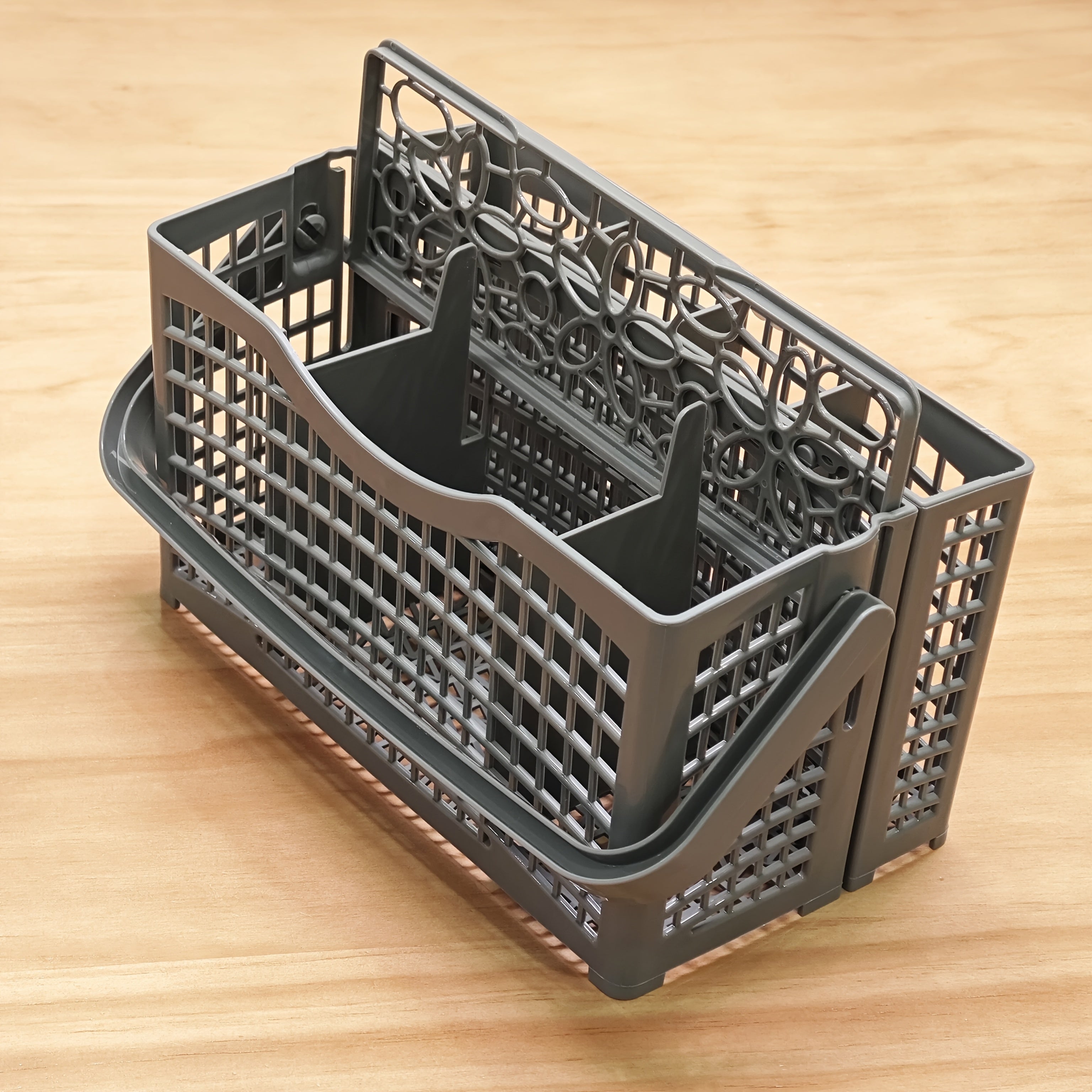 Корзина для столовых приборов для посудомоечной машины, прочный пластик, с несколькими отделениями, легко устанавливается