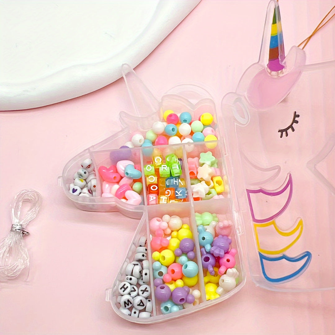 Acrylic Unicorn Beads for Jewelry Making, DIY Bracelets and Necklaces for Girls