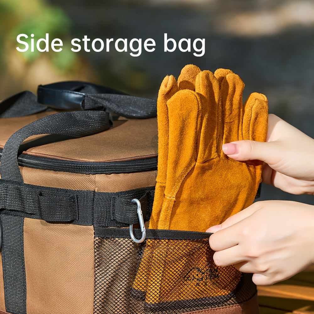 Large Capacity Waterproof Polyester Cooler Bag with Dual Color Options and Carry Handles