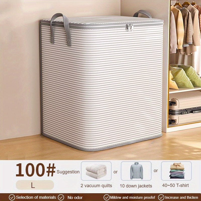 Foldable Storage Bag for Bedding and Clothing Under-Bed Organizer Large Capacity