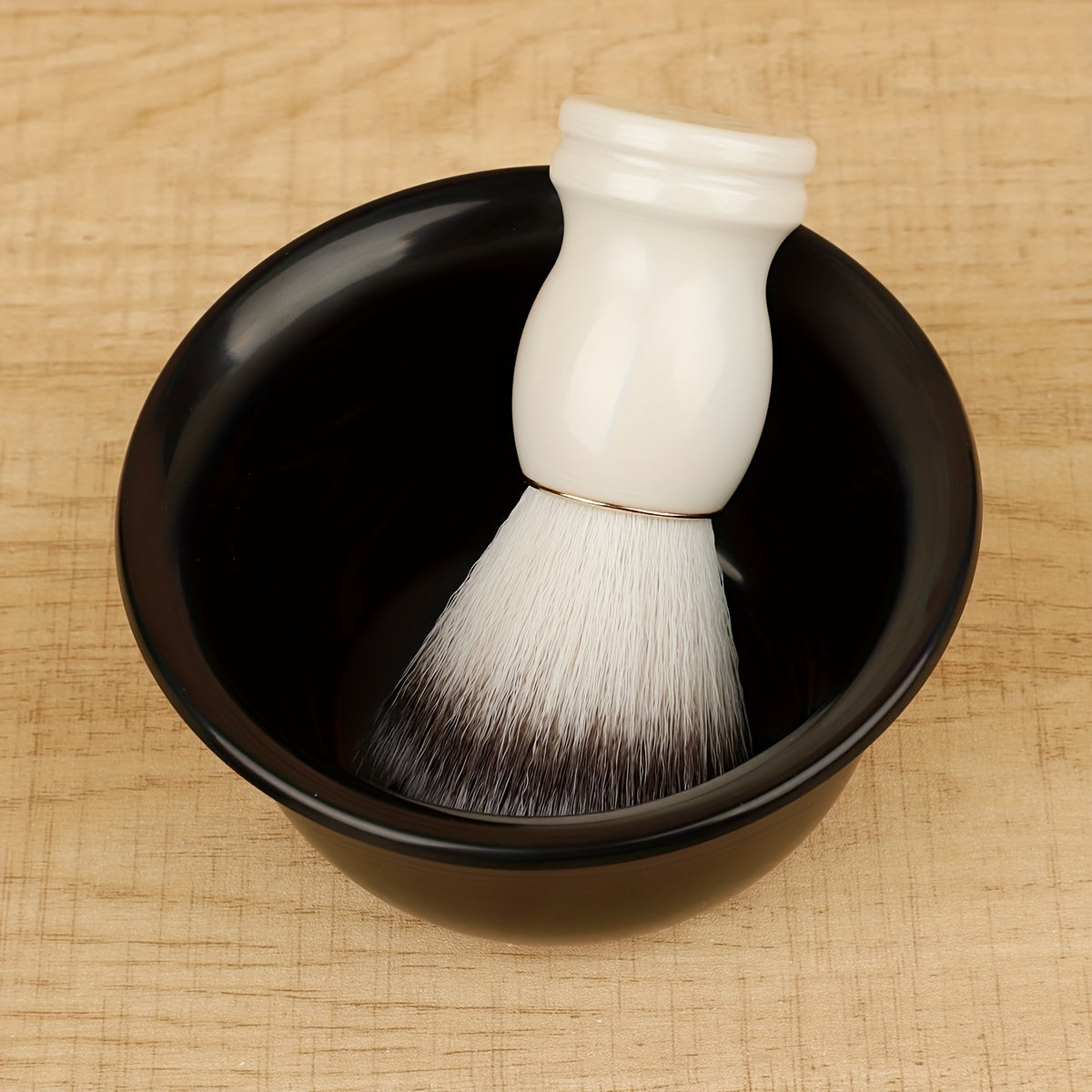 Cepillo de afeitar para hombres, brocha de maquillaje, herramienta de limpieza facial con espuma