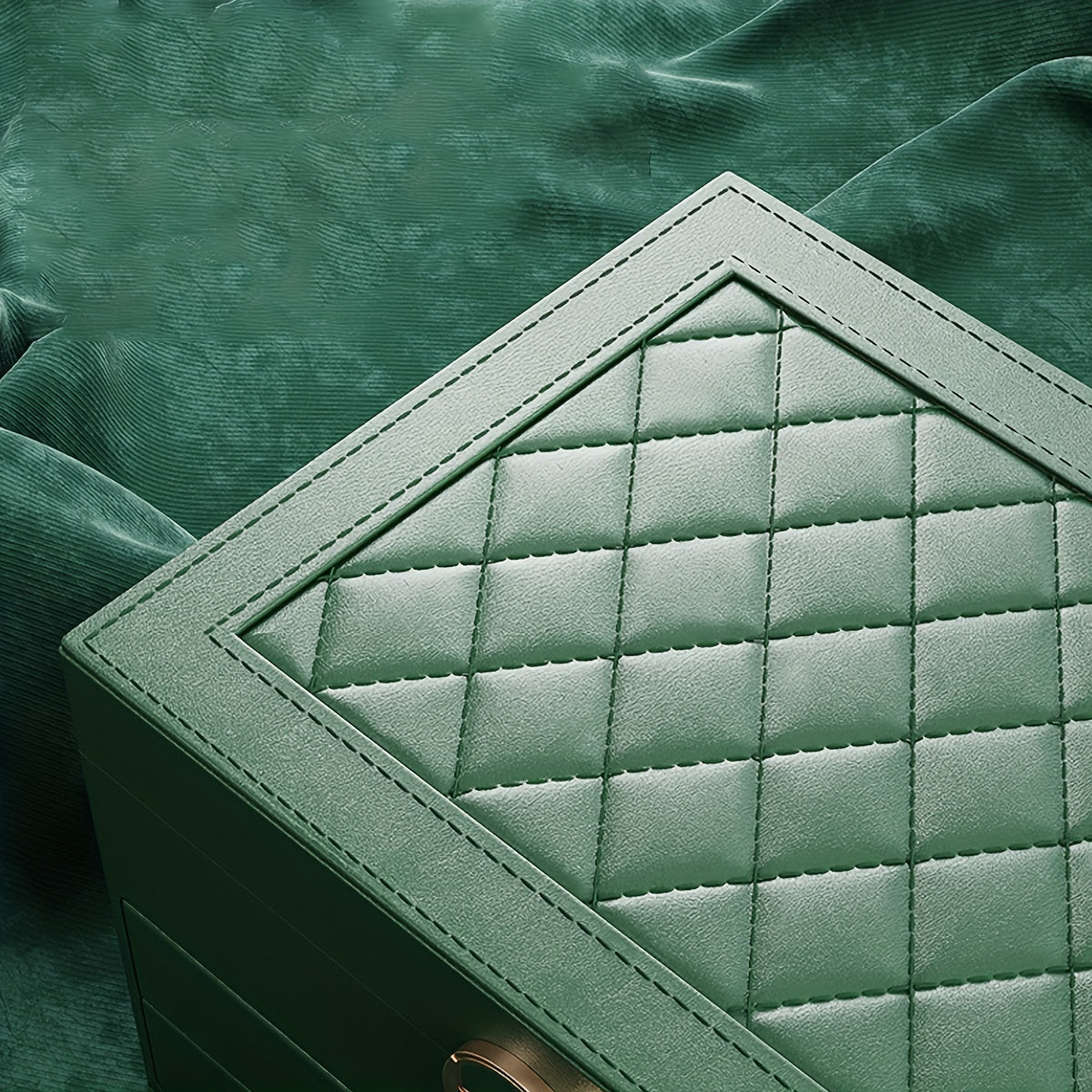 Organizador de joyería de cuero sintético con 3 capas para almacenamiento de accesorios, regalo