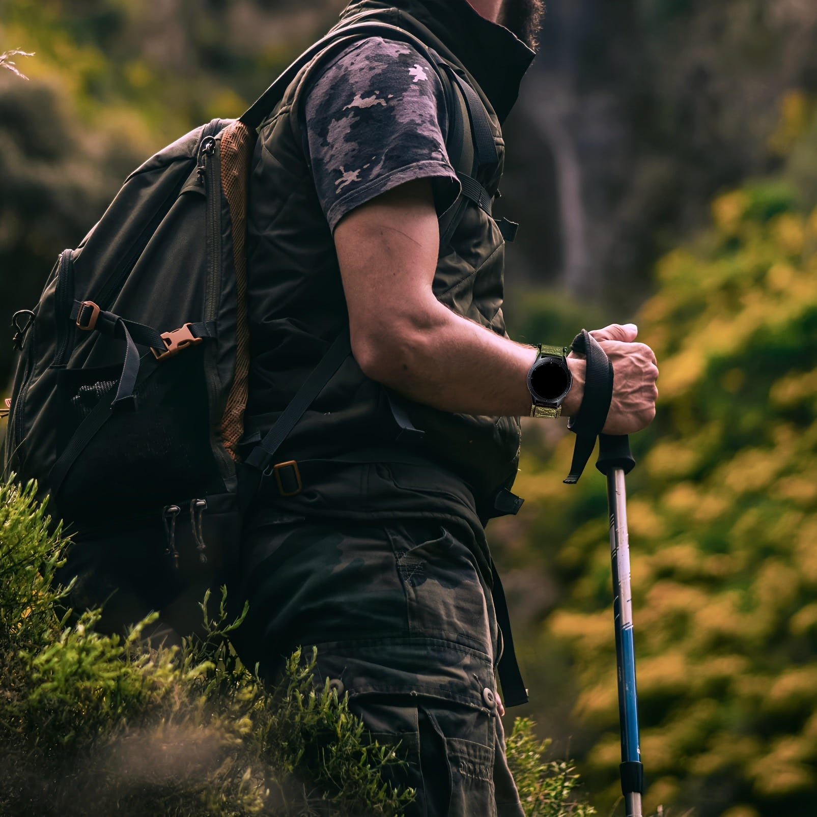 Мужской нейлоновый ремешок для часов 20 мм для Samsung Galaxy Watch 6/5/4 Classic и Pro