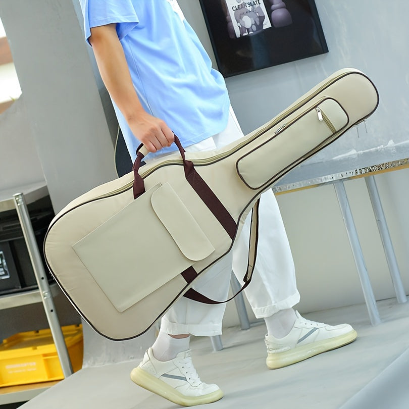 Waterproof 40/41 Inch Acoustic Guitar Gig Bag with 10mm Padding and Adjustable Straps