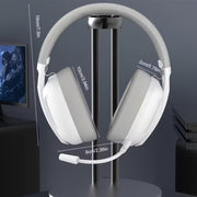 Auriculares inalámbricos para juegos con cancelación activa de ruido, cable desmontable, micrófono integrado