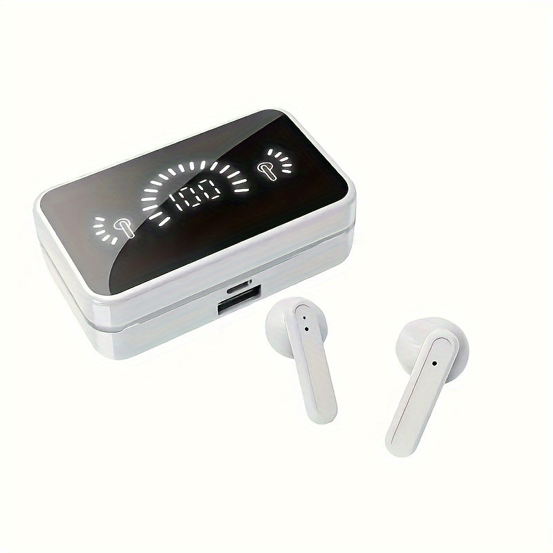 Беспроводные наушники с умным цифровым дисплеем, сенсорным управлением, низким энергопотреблением, стереозвуком в обоих ушах, HIFI звуком и длительным временем работы от батареи.