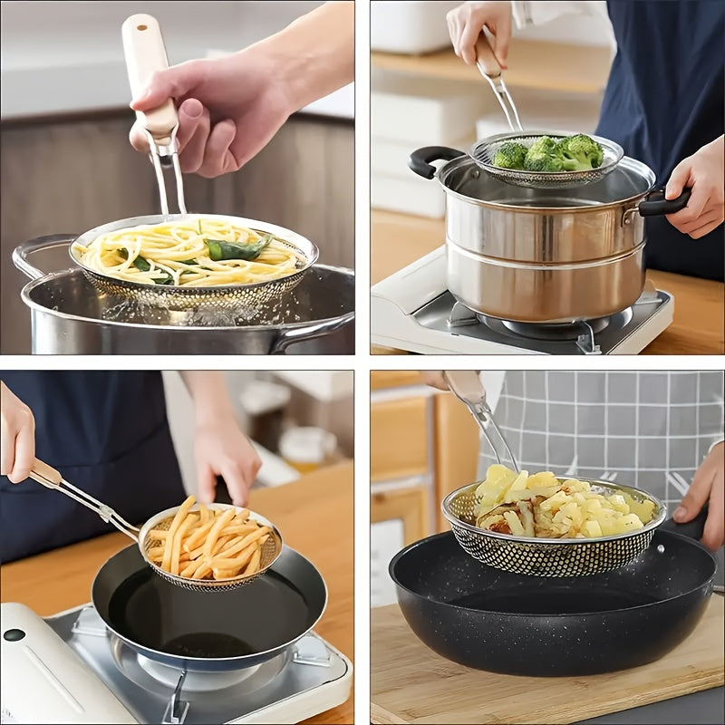 Stainless Steel Hand Mixer and Skimmer Spoon Set Kitchen Utensils for Baking and Cooking