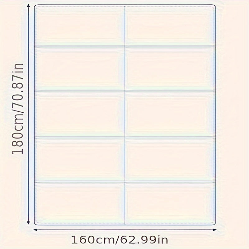 Cartoon Play Mat for Kids Thick Waterproof Double-Sided Floor and Crawling Area Rug