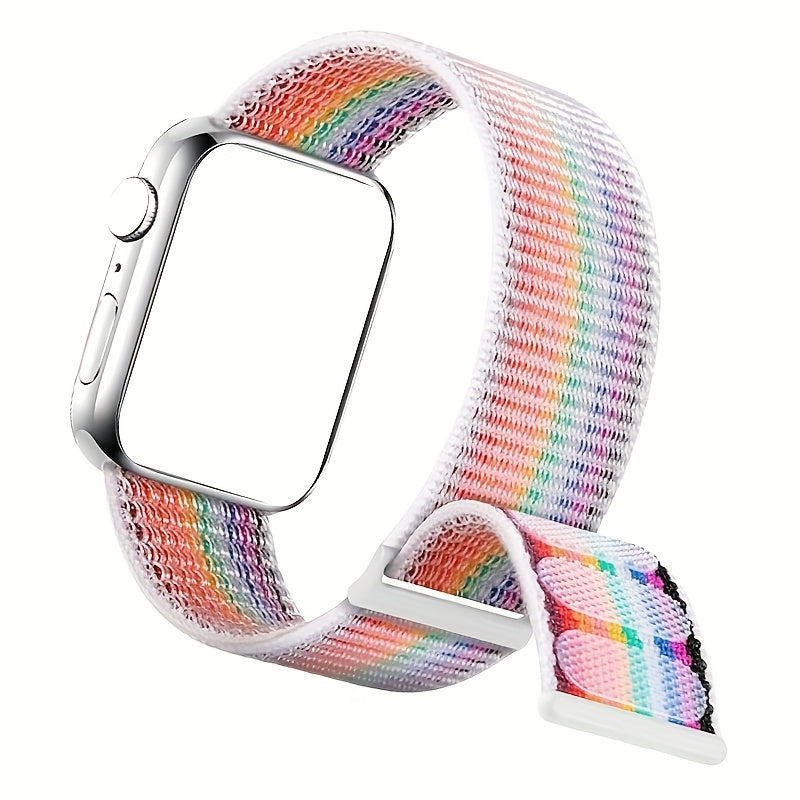 Havo o'tkazuvchi Naylon sport soat bandi, sozlanadigan, Apple Watch Series 38mm 49mm bilan mos keladi