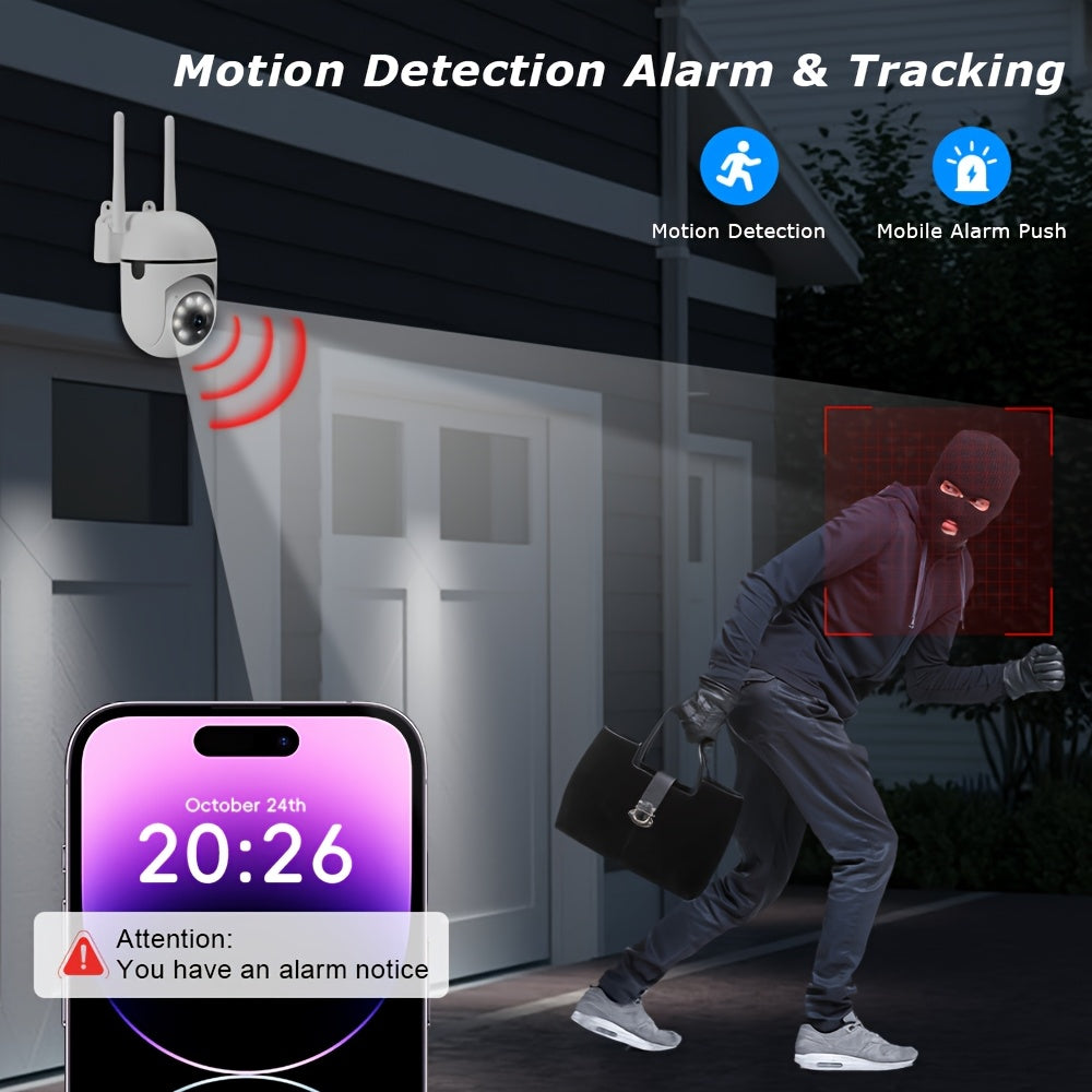 Wireless Security Cameras 1080P HD Night Vision Two-Way Audio Pan Tilt Zoom Motion Tracking for Home Security Pets Elderly Kids