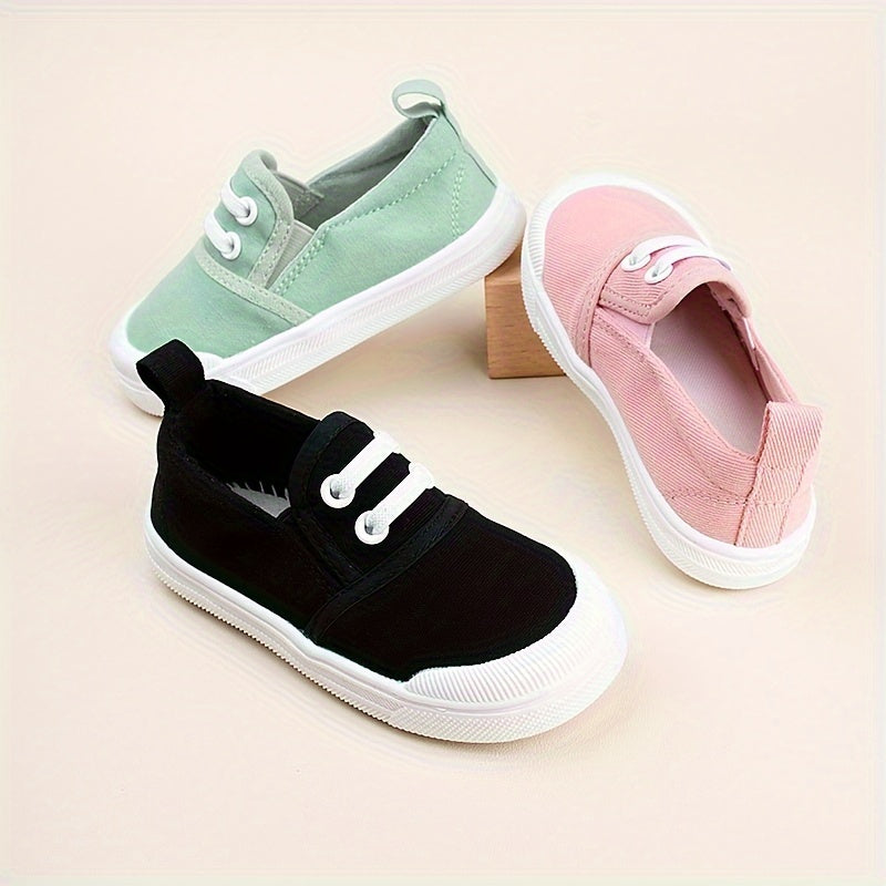Girls Canvas Sneakers Breathable Low Top Casual Shoes for Spring and Autumn