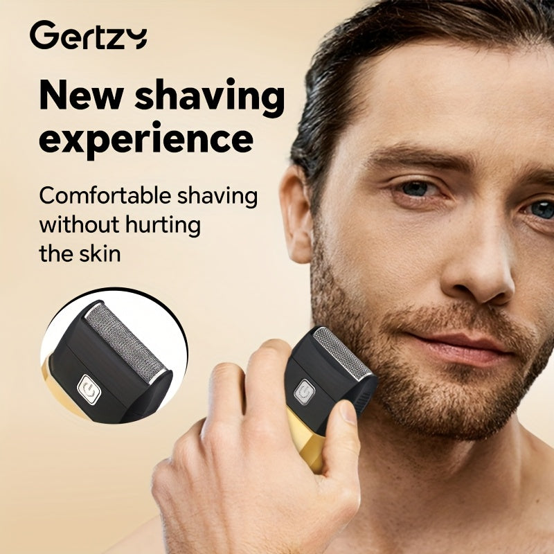 Электробритва с возвратно-поступательными лезвиями, триммер для бороды, портативное зарядное устройство USB, нож для большой площади, сетка