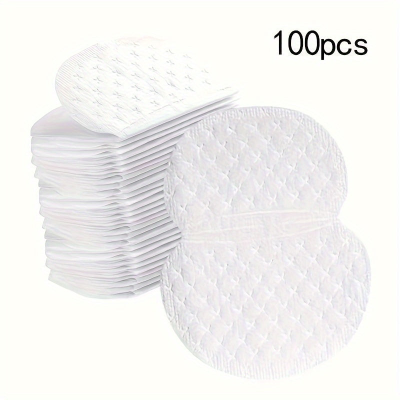Almohadillas desechables para sudor de axila para hombres y mujeres 50/100 piezas transpirables, sin olor, ligeras
