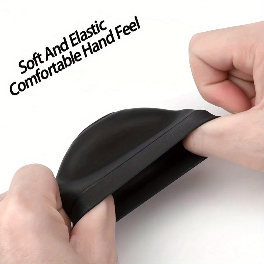 Silicone Gear Shift Knob Cover Non-Slip Black White Auto Accessory