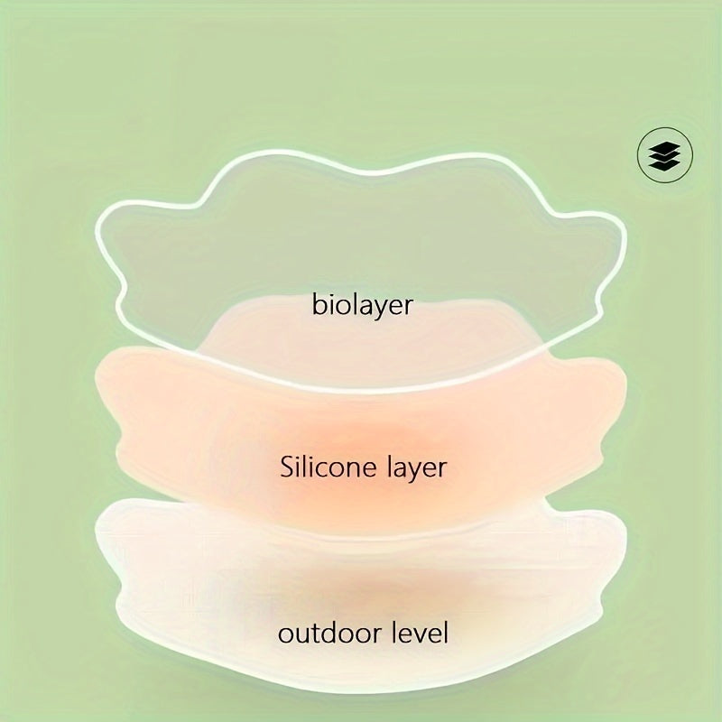 Cubiertas de pezón de silicona para mujeres, pasties invisibles adhesivos para levantamiento, accesorios de sujetador