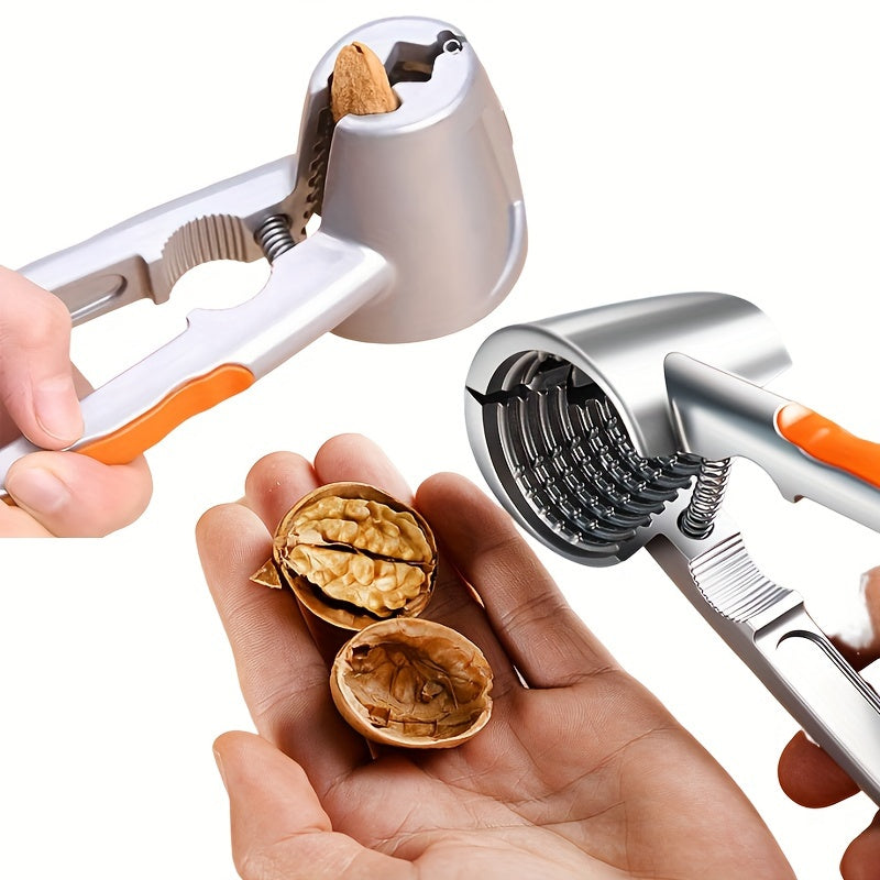 Stainless Steel Nut Cracker with Non-Slip Handle for Walnuts Chestnuts Hazelnuts