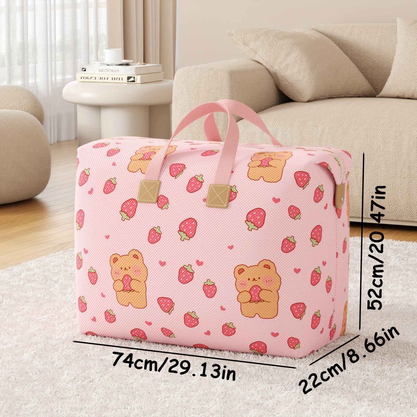 Милая сумка для хранения одеял с узором - большая вместительная сумка для упаковки при переезде для общежития, складная и домашняя сумка для одеял, одежды - идеальный подарок на Хэллоуин или Рождество