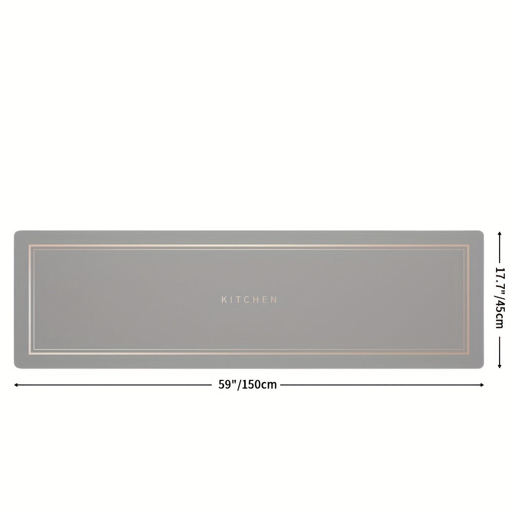 Alfombra de cocina antideslizante y absorbente, rectangular, fácil de limpiar, resistente a la suciedad, para regalo de Navidad