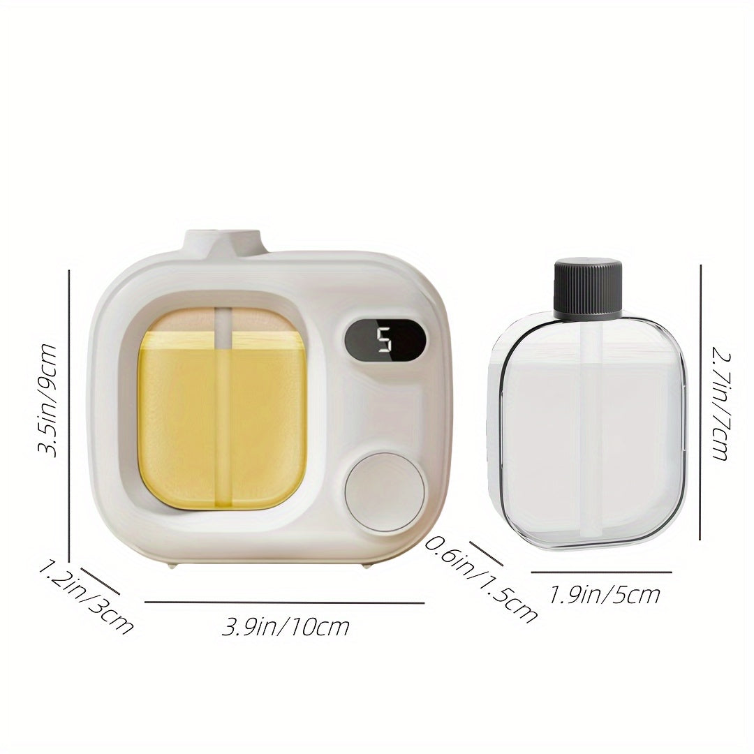 Ultrasonik aromaterapiya namlagich to'plami, asosiy yog'li diffuzor bilan, raqamli taymer, plastmassa