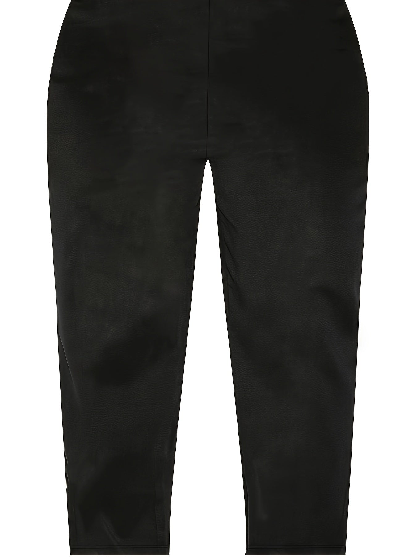 Брюки с высокой талией и прямым кроем большого размера из полиэстера, однотонные, весна-лето