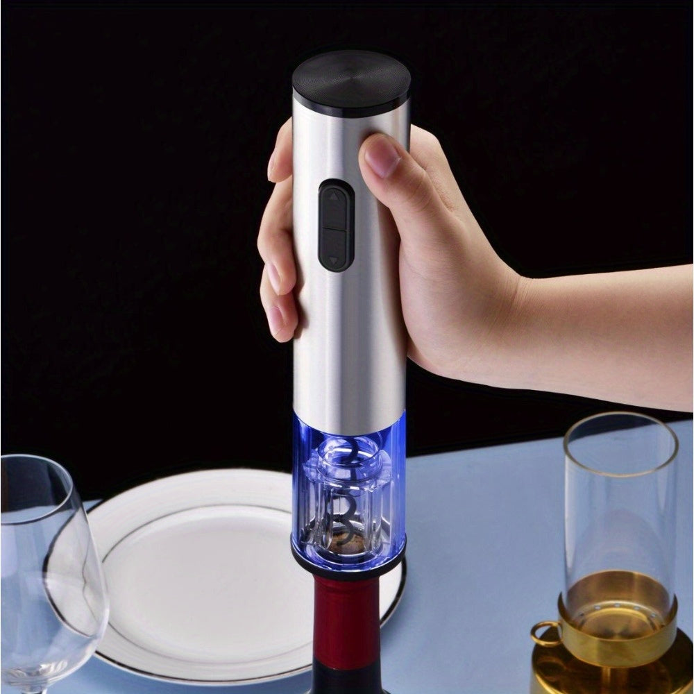 Stainless Steel Electric Wine Bottle Opener Battery Operated Automatic Durable