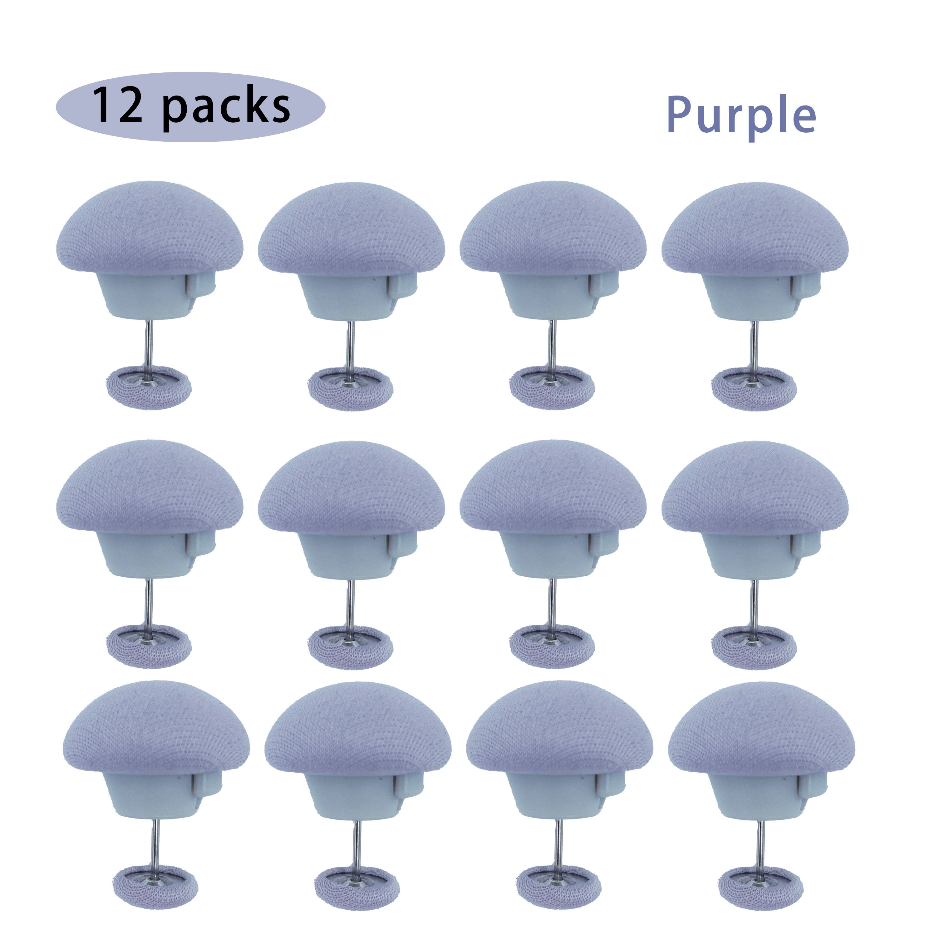 4/8/12 dona Koʻk Nonslip Yotoq toʻshak kliplar, qayta ishlatiladigan, ajraladigan xavfsizlik tutqichlari