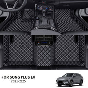 Индивидуальные коврики из искусственной кожи для пола автомобиля, защита от любых погодных условий для седана