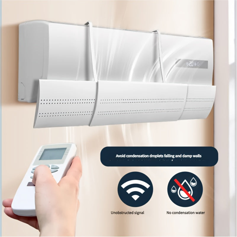 Adjustable Air Conditioner Wind Deflector Flexible Plastic Vent Cover