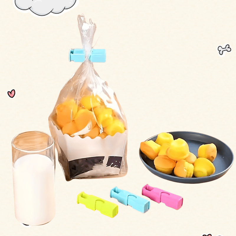 Multi-color sealing clips for food preservation plastic bread bags durable household clips