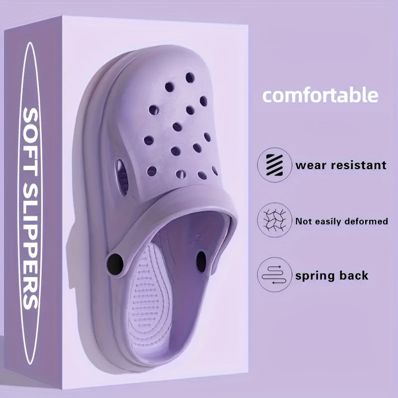 Women's and Men's EVA Clogs Lightweight Breathable Non-Slip Beach Shoes