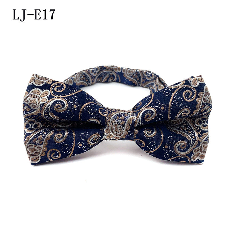 Men's Bow Tie Polyester Jacquard Fabric for Formal Events