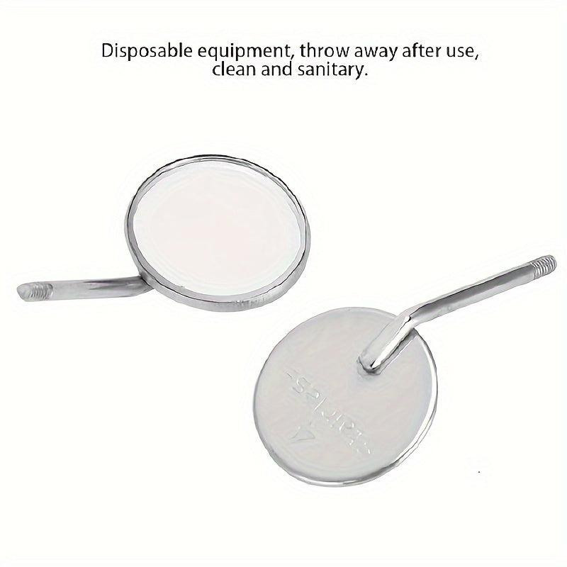 10pcs Stainless Steel Dental Mouth Mirrors for Accurate Visualization in Tight Spaces