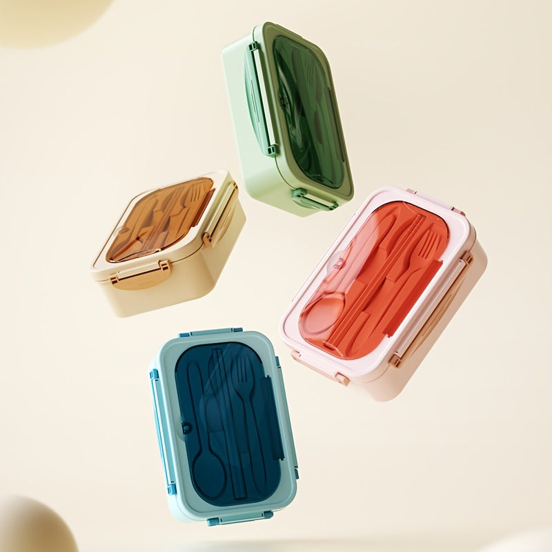Портативный набор для обеда с контейнером для столовых приборов, герметичный, для отдыха на природе, работы и пикников