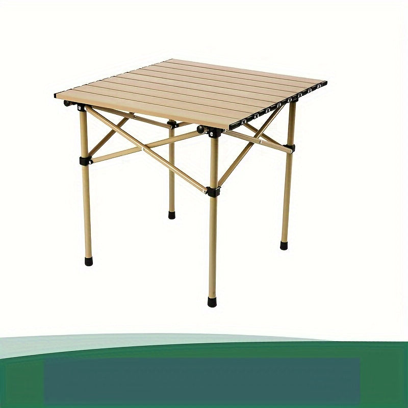 Outdoor Folding Table Stainless Steel Casual Sea-Colored
