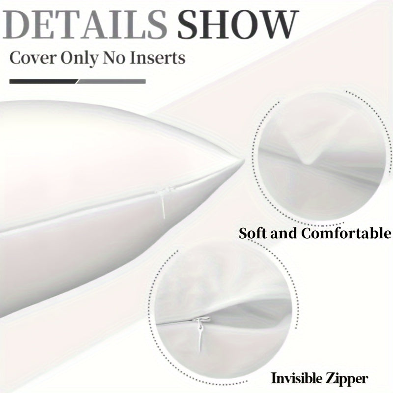 Quilted Square Pillowcase for Bedroom Lounge Soft Stylish Home Car Decor