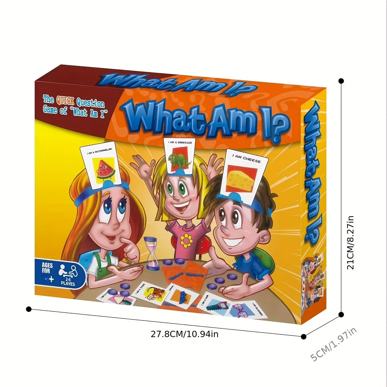 Interactive Family Guessing Game for Kids Ages 3+ with Timer Cards and Pieces