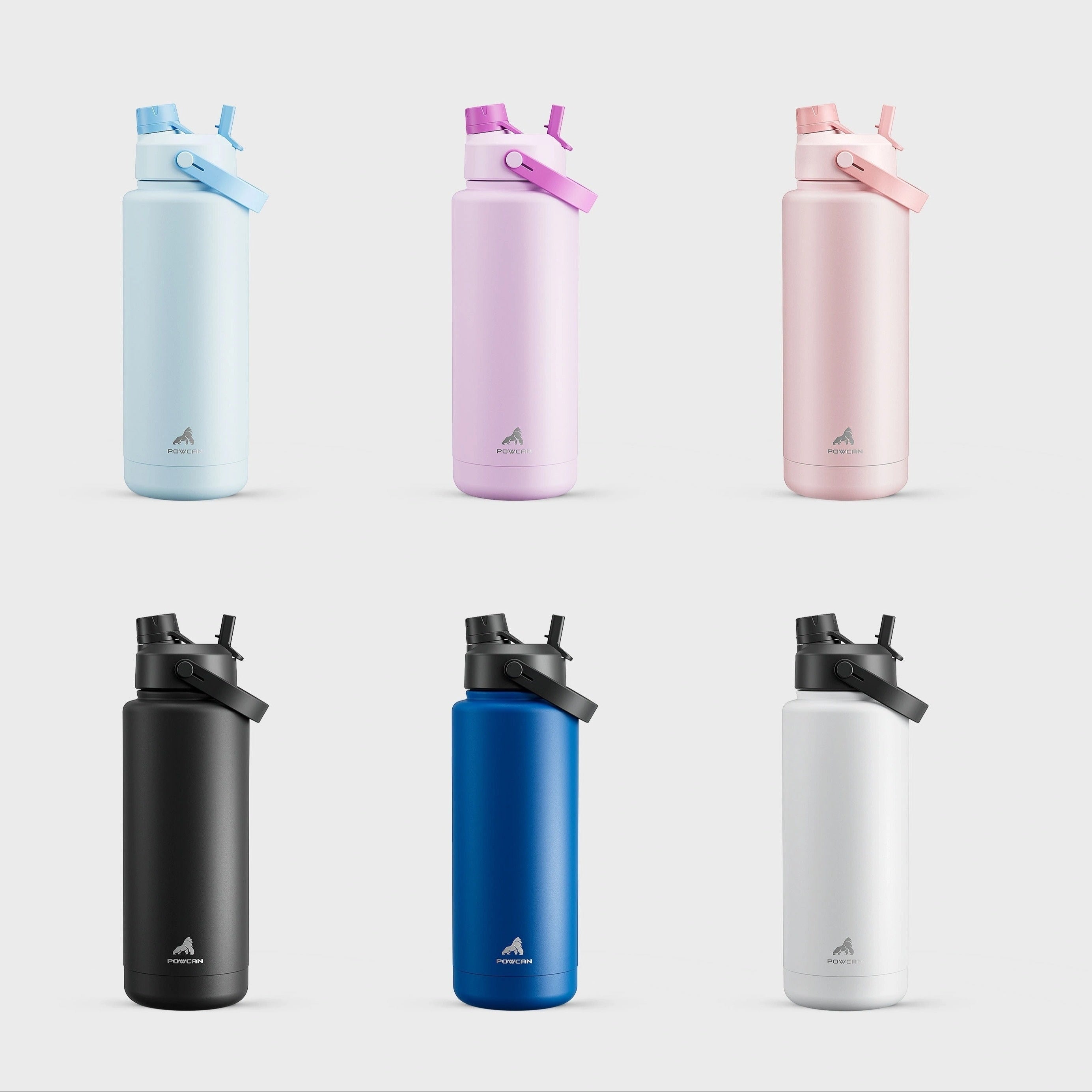 40oz Stainless Steel Water Bottle with 2-in-1 Straw and Spout Lid Leak-Proof BPA-Free for Sports Gym Travel