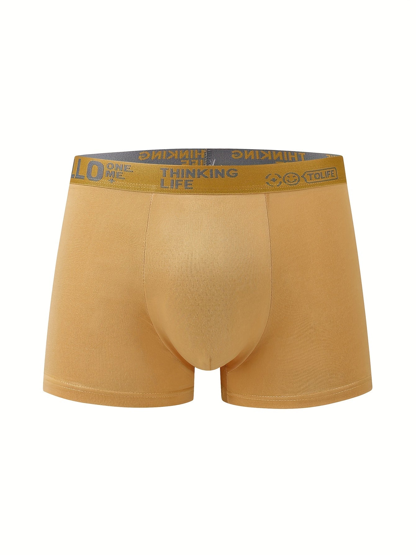 10pcs Men's Boxer Briefs Breathable Quick-Drying Polyester Spandex Shorts