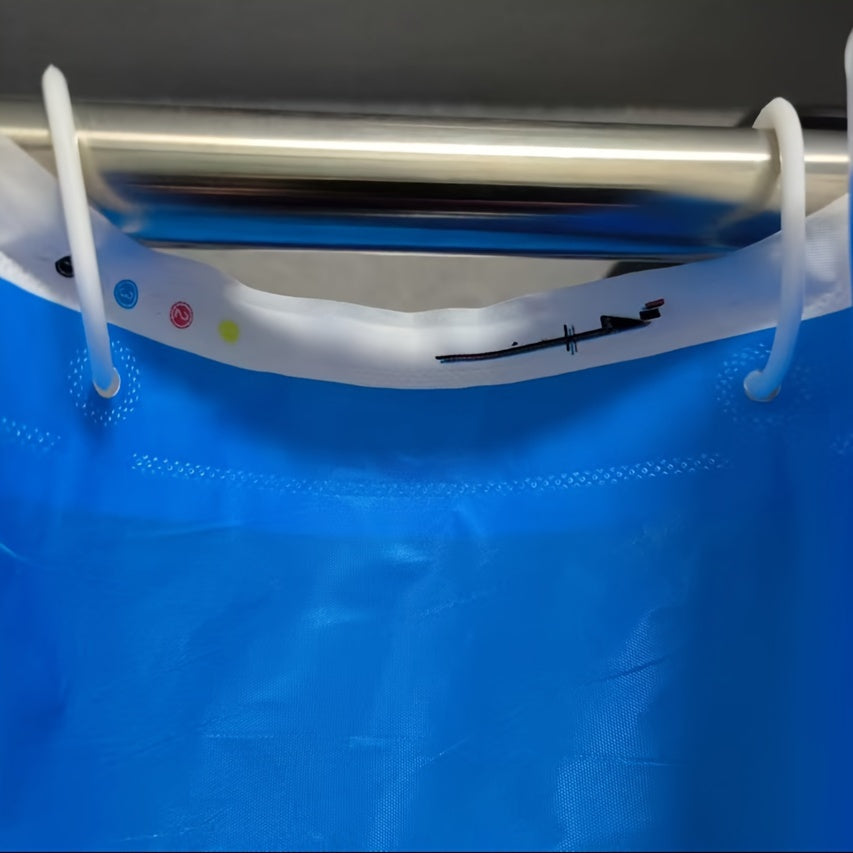 1 шт. Водонепроницаемая занавеска для душа из PEVA с 12 бесплатными крючками, антипятно, без необходимости в пробивании.