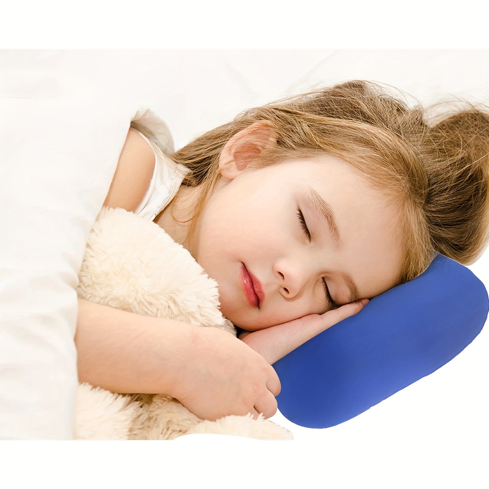 Almohada de microperlas en forma de hueso para viajes y soporte cervical