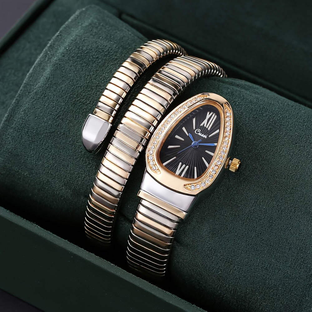 Ladies' Digital Quartz Watch with Charm, Oval Zinc Alloy Case, World Time