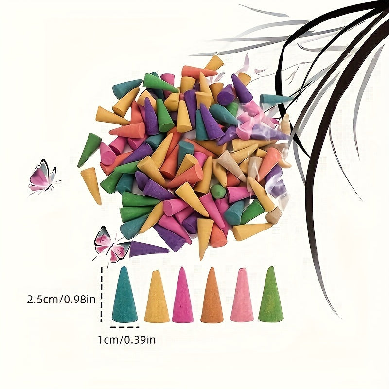 Wooden Fragrance Cones Set 80/120 for Aromatherapy Home Incense Deodorizing